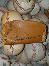 Rawlings "Jose Canseco" Leather Baseball Glove Business Card Holder  handcrafted from an old baseball glove