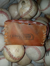 Spalding Leather Baseball Glove Business Card Holder  handcrafted from an old baseball glove