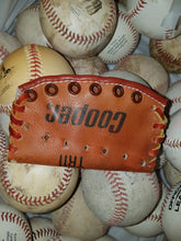 Cooper Tim Raines Autograph Model Leather Baseball Glove Business Card Holder  handcrafted from an old baseball glove