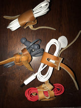 Repurposed Baseball Glove Cable Holder - Tie - 3up3down Leather
