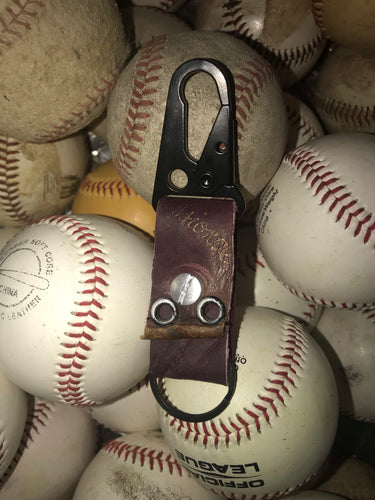 Baseball Glove Keychain - Cooper - 3up3down Leather